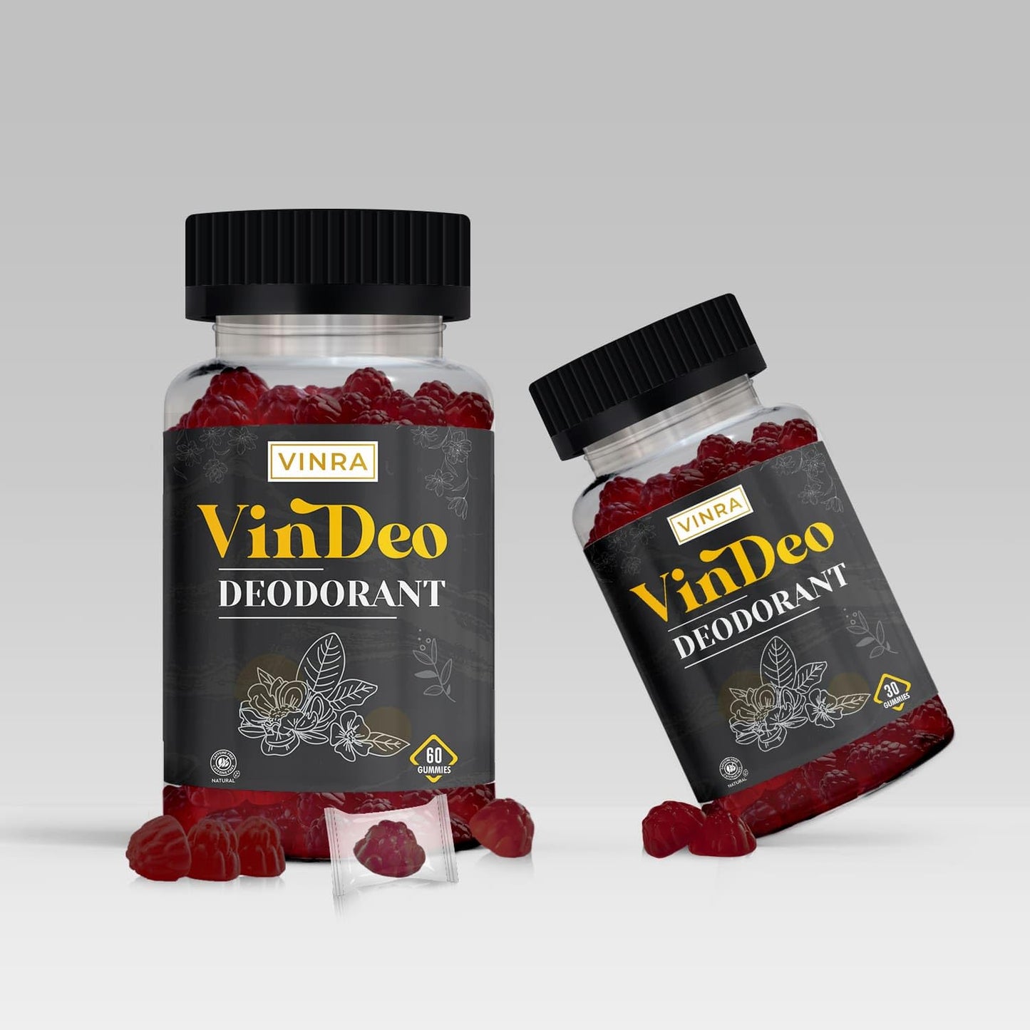 VinDeo Deodorant Gummies (Pack of 30 gummies)