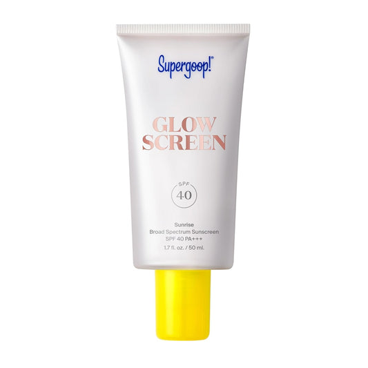 Supergoop! Glowscreen SPF 40 - Glowy Sunscreen Primer with Hyaluronic Acid, Vitamin B5 & Niacinamide - 1.7 oz