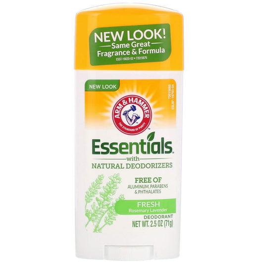 ARM & HAMMER Essentials Natural Deodorant Fresh 2.50 oz (Pack of 10)