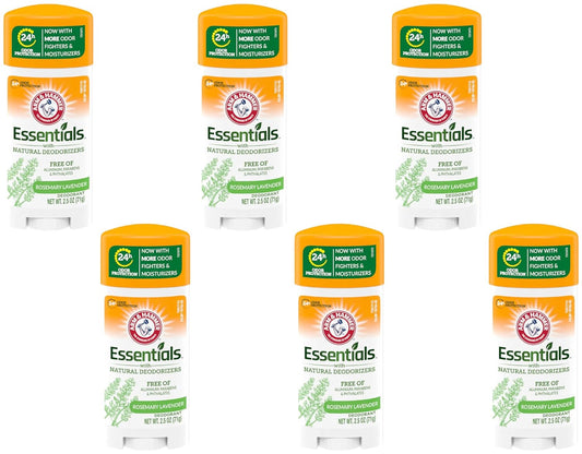 Arm & Hammer Essentials Deodorant Rosemary Lavender 2.5oz (6 Pack)