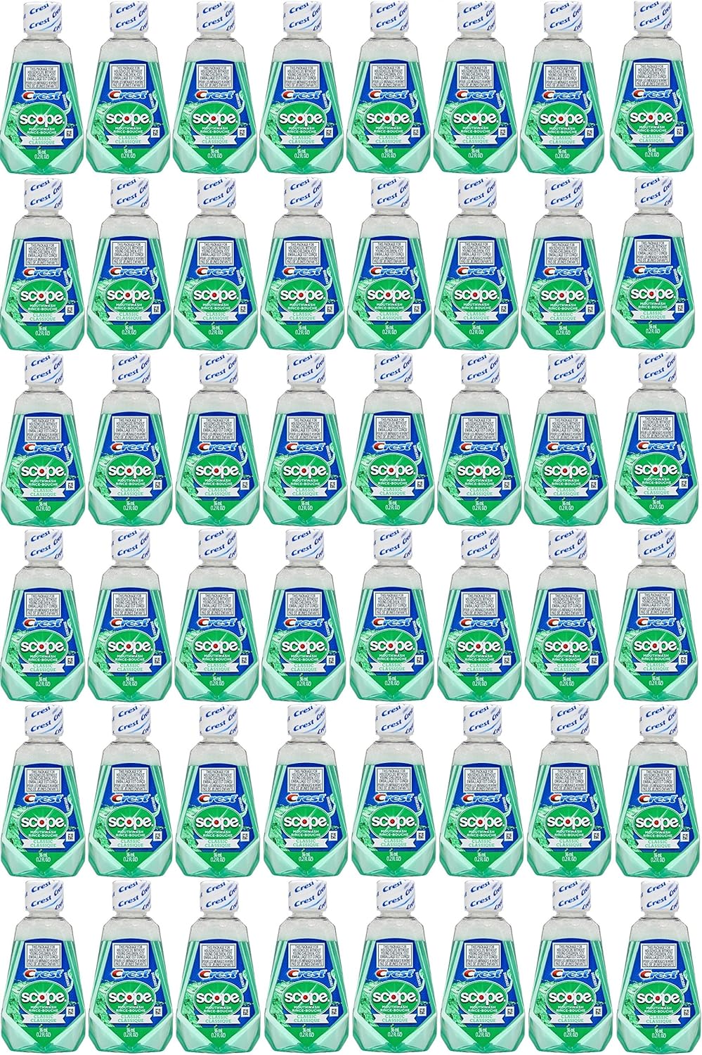 Scope Travel Size Mouthwash Classic Original Mint 1.2 Oz 48 Pack