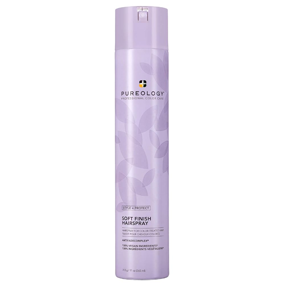Pureology Style + Protect Soft Finish Hairspray | Flexible Hold | Vegan