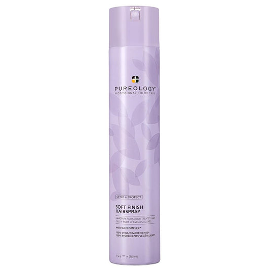 Pureology Style + Protect Soft Finish Hairspray | Flexible Hold | Vegan