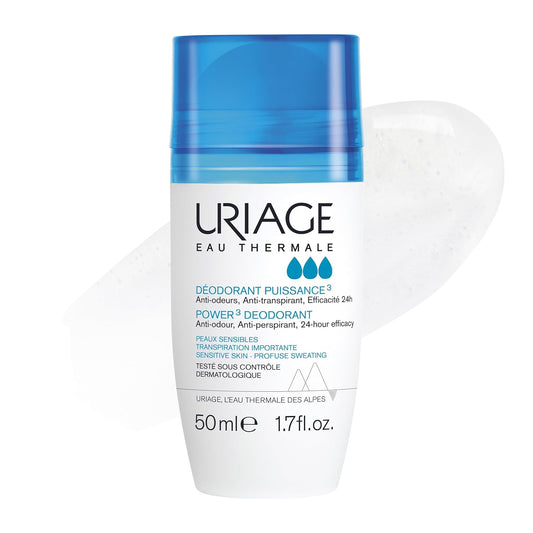 URIAGE Power 3 Clinical Strength Antiperspirant Deodorant | Long-Lasting, Fresh Scent for Sensitive Skin | 24-Hour Protection