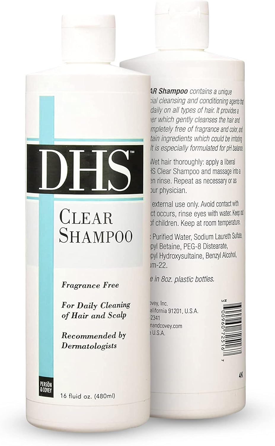 Dhs Clear Shampoo, 16 Oz