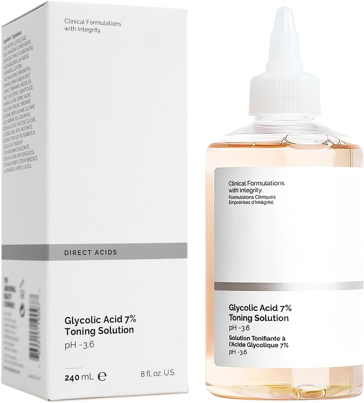 8 fl.oz Ordinary Glycolic Acid 7% Toner, Glycolic Acid 7% Toning Solution