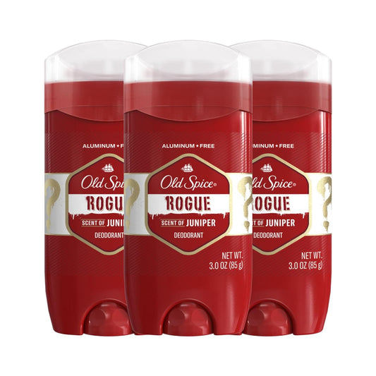Old Spice Men's Aluminum-Free Deodorant, Rogue Scent, 3.0 oz (Pack of 3)