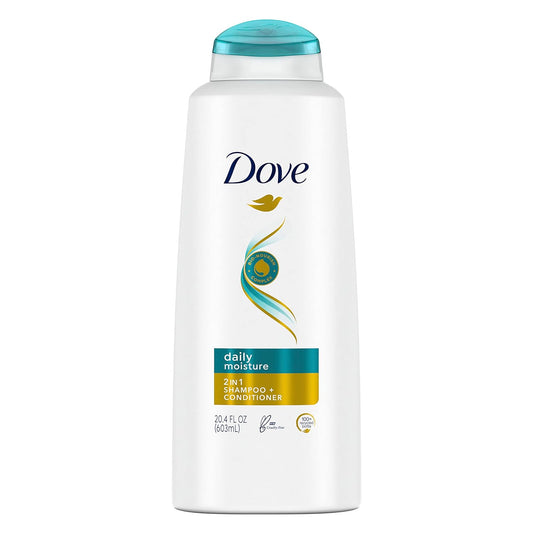 Dove Shampoo & Conditioner Daily Moisture , 20.4 Fl.Ounce (Pack of 4)