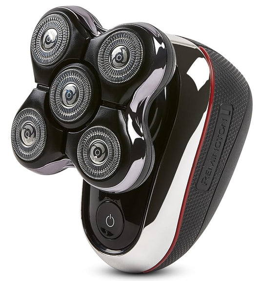 Remington Balder Boss Cordless Head Shaver - Waterproof Electric Razor for Bald Men with 5 Dual Track Heads, 360 Flexing Head & Pop-Up Trimmer, Wet/Dry Shaving, 60 Mins Run Time