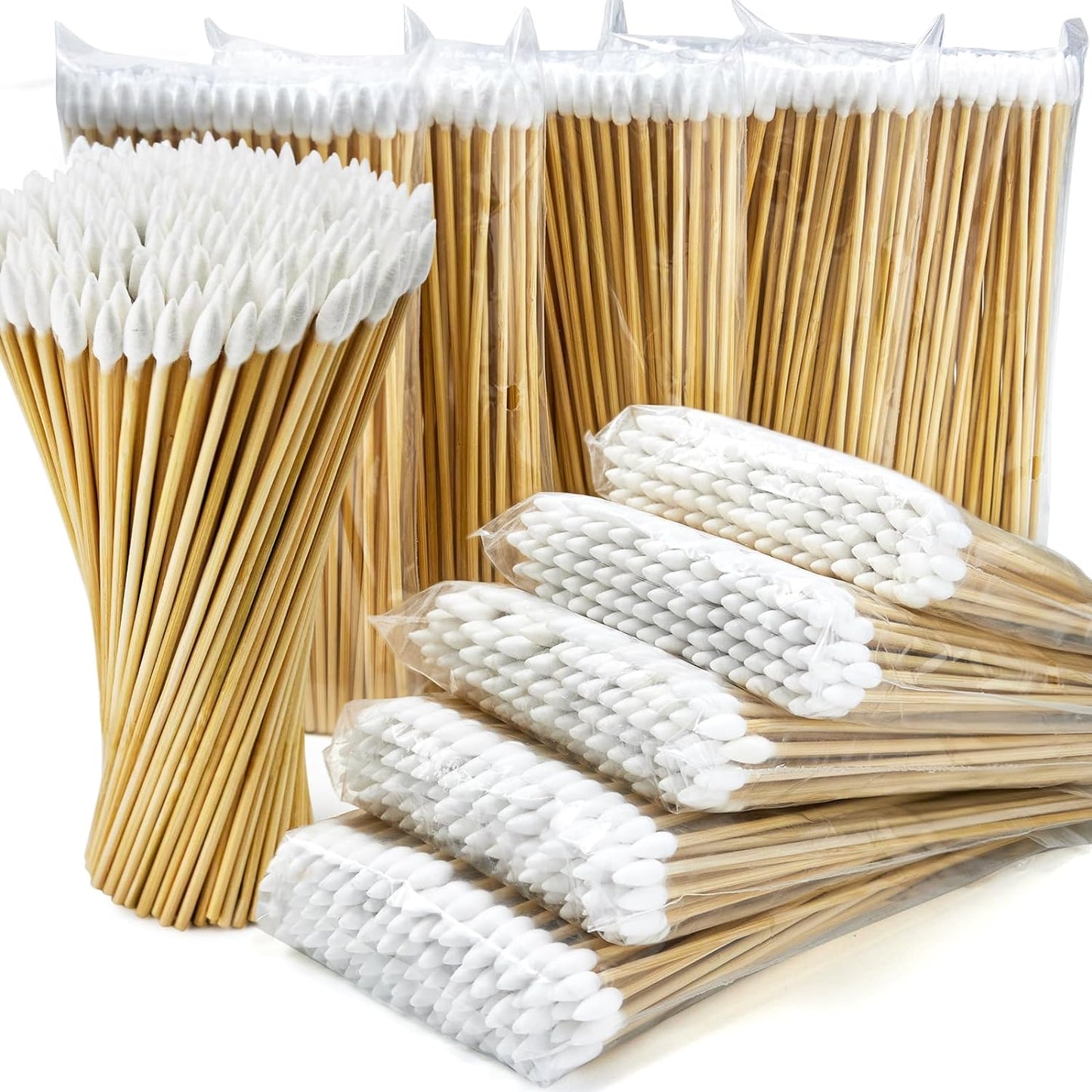 1000/500Pcs Gun Cleaning Swabs, Precision Pistol Cleaning Swabs Durable Stem, 6 Inch Pointed Gun Cleaning Supplies Swabs - Lint Free, Highly Absorbent Gun Swabs for Precision Gun Cleaning, Applying