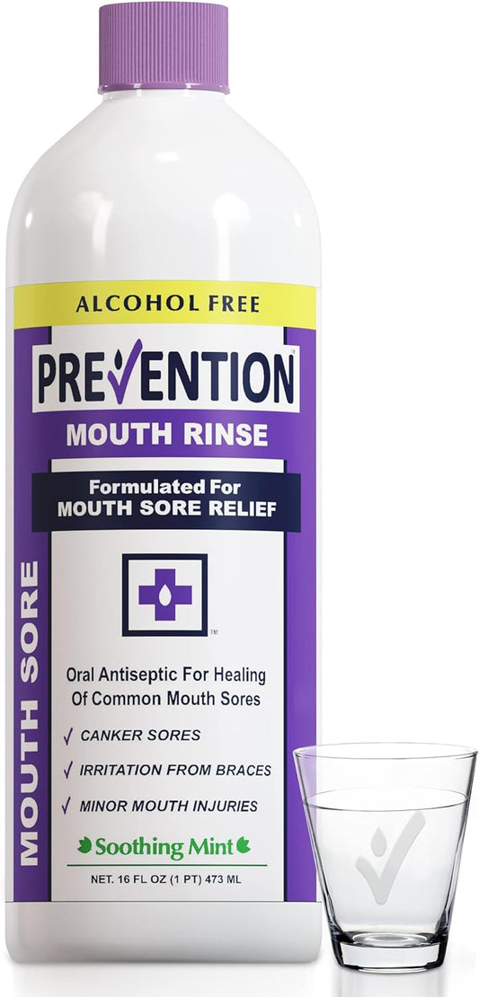 Prevention Mouth Sore Mouthwash | Alcohol Free | Canker Sore Treatment