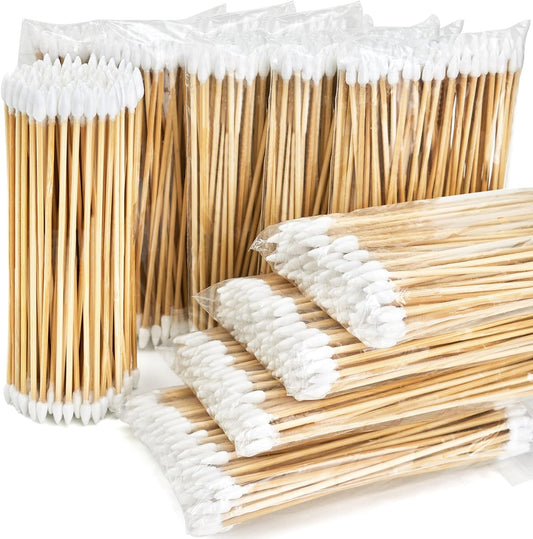 900/400PCS Gun Cleaning Swabs, Double Ended Pistol Cleaning Swabs, 6" Pointed Gun Cleaning Supplies Swabs - Lint Free, Highly Absorbent Gun Swabs for Precision Gun Cleaning, Applying