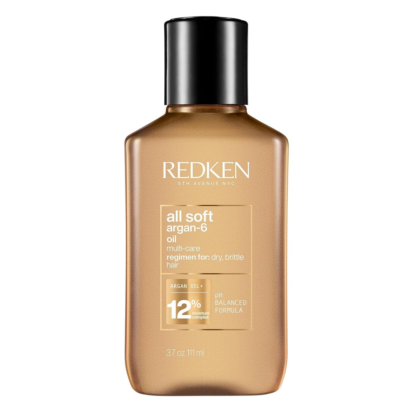 Redken All Soft Argan-6 Oil Treatment | For Dry Hair | Deeply Conditions Hair, Adds Softness & Shine | With Argan Oil