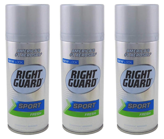 Right Guard Sport 8.5 Ounce Fresh Can Aerosol (251ml) (3 Pack)