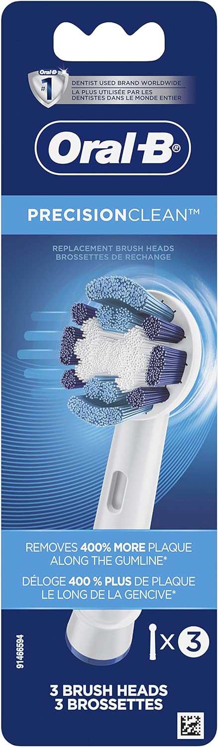 Oral B Precision Clean Replacement Brush Head, 3 count