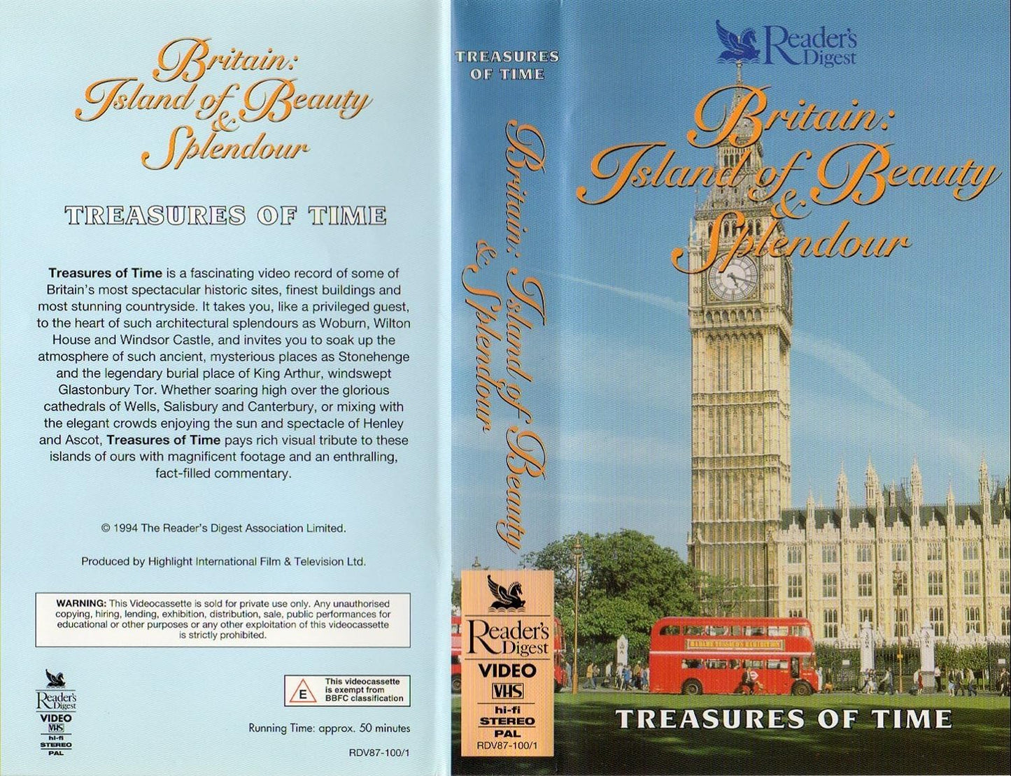 Britain: Island of Beauty & Splendour: Treasures Of Time [1994] [VHS]
