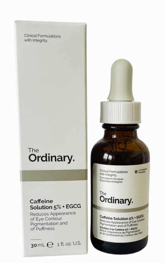[2 Pack] The Ordinary Caffeine Solution 5% + EGCG (30ml): Reduces Appearance of Eye Contour Pigmentation and Puffiness