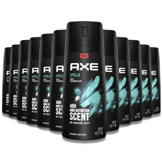 Axe - Apollo Body Spray Deodorant For Long-Lasting Odor Protection - 4 oz - 12 pack