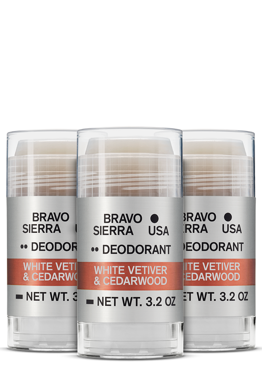 WHITE VETIVER & CEDARWOOD DEODORANT - 3-PACK