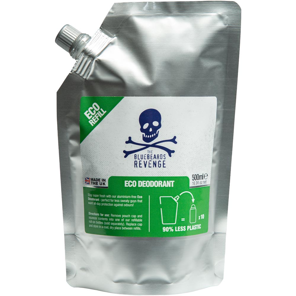 The Bluebeards Revenge Eco Deodorant Refill Pouch - 500ml