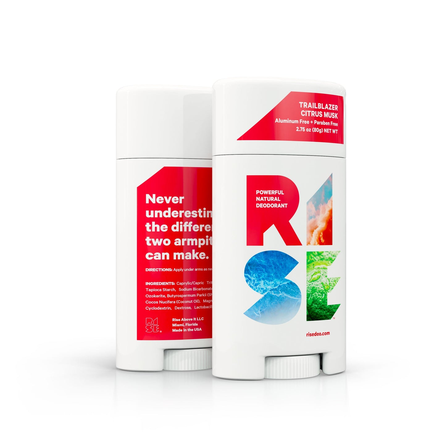 Rise: Powerful, natural deodorant - Trailblazer Citrus Musk (80 g)