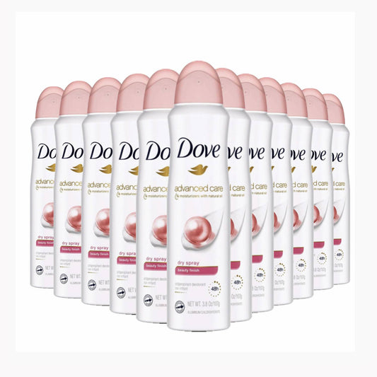 Dove Beauty Finish 48-Hour Antiperspirant & Deodorant Dry Spray 3.8oz - 12 Pack