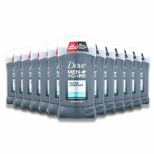 Dove Men + Care, Deodorant Solid, Clean Comfort  3 Oz - 12 Pack