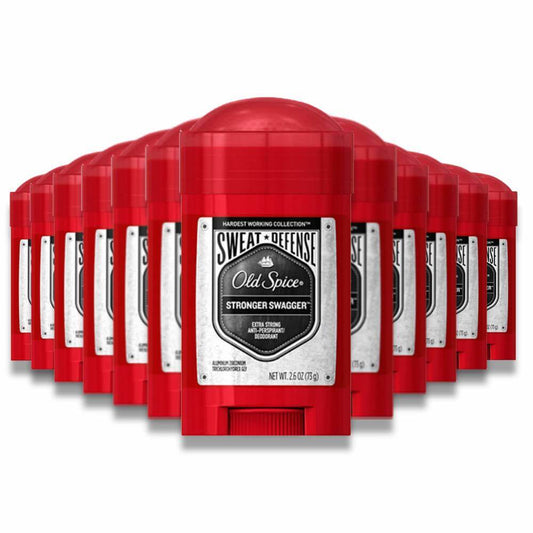 Old Spice -  Hardest Working Collection Deodorant, Stronger Swagger - 2.6 Oz - 12 Pack