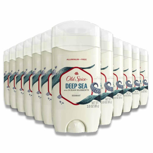 Old Spice Fresh Collection Deodorant Deep Sea Ocean Elements 3 oz - Bulk 12 Pack
