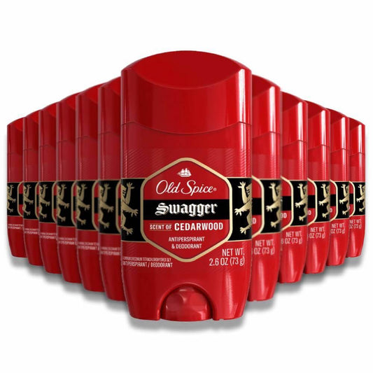 Old Spice - Antiperspirant and Deodorant for Men, Red Zone Collection, Swagger - 3 Oz - 12 Pack